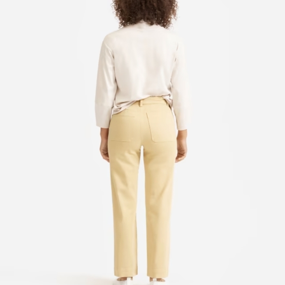Everlane Straight Leg Crop Pant, Hemp - Picture 2 of 7